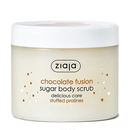 Exfoliant de corp Ziaja Chocolate Fusion cu zahăr, 300 ml