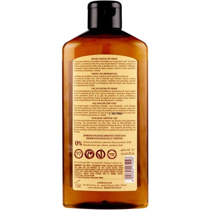 Spumă de duș, Athena's, 400 ml, ceai verde