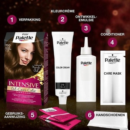 Vopsea Păr, Poly, Palette 890 Black Brown