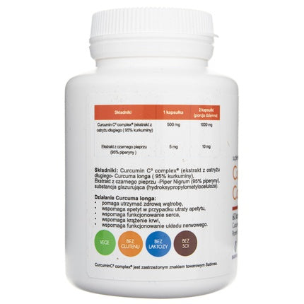 Supliment Vitamină, Aliness, Curcumin C3 Complex, 60 capsule