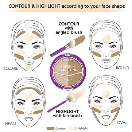 Pudră Față Miss Sporty Sculpting 9g Bej