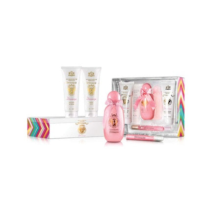 Set Cadou Parfum pentru Femei, Princess Dreaming, 4 bucăți, 3.4oz EDP Spray + 0.5oz EDP Spray + 4.3oz Gel de Duș + 4.3oz Lotiune pentru Corp