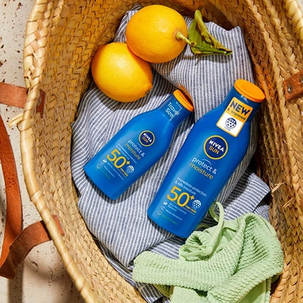 Loțiune de plajă, Nivea, Protect & Moisture SPF50+ 200ml