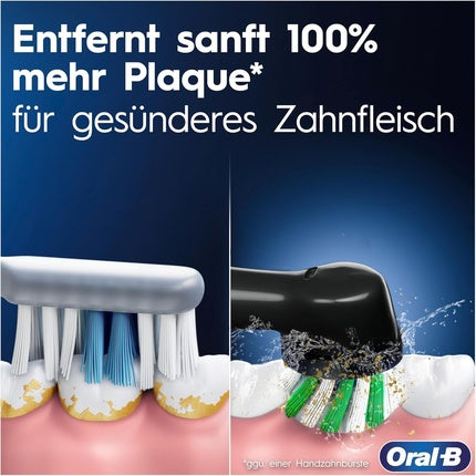 Periuță de dinți electrică Oral-B Pro 3 3000, negru, cu tehnologie de curățare rotativă și pulsatorie