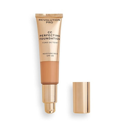 Fond de ten Revolution Pro CC Perfecting F5, auriu, SPF 30
