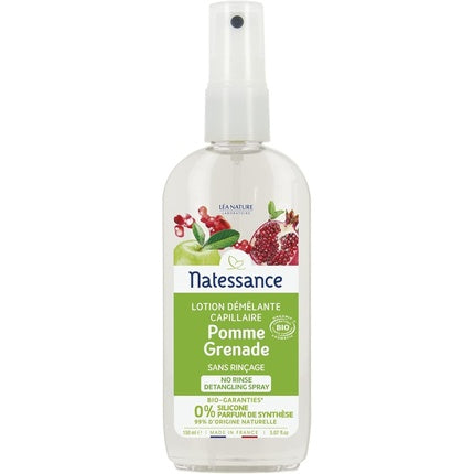 Lotion Deconditionare, Natessance, Pomegranate Apple Organic Bio Capillary Detangling Lotion, 257 ml