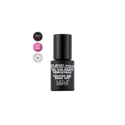 Layla Gel Polish, Colour N'154 Goldy Red, 30 ml - Lac Gel pentru Unghii cu Finisaj Lucios