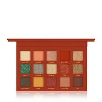 Paletă de farduri de pleoape Milf Palette, Mulac Cosmetics, 15 culori, 140g