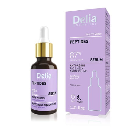 Ser anti-îmbătrânire, Delia Cosmetics, Peptide, violet