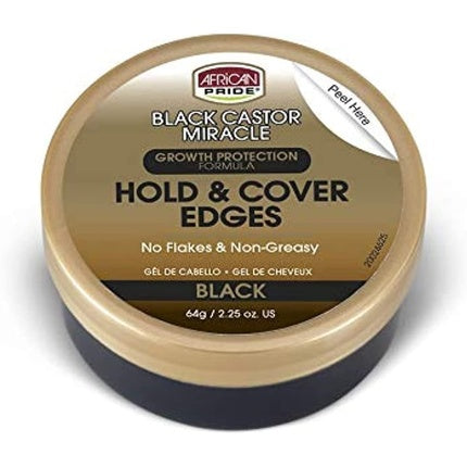 Gel de păr African Pride Black Castor Miracle Hold & Cover Edge Gel, 64g