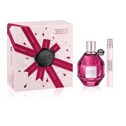 Eau de Parfum, Viktor & Rolf, Flowerbomb Ruby Orchid, 100 ml + 10 ml, culoare roz vibrant