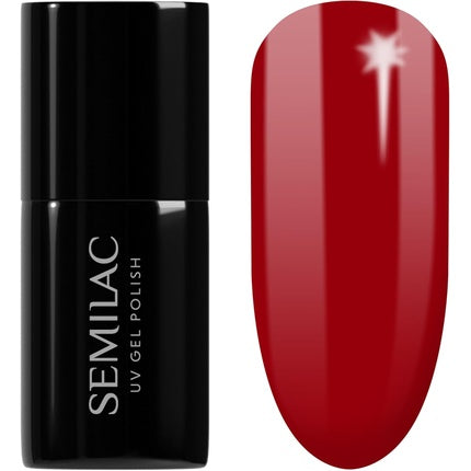 Semilac Soft Red UV Gel Polish, 608, roșu intens, 7ml
