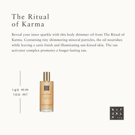 Ulei de corp, Rituals, Karma Soul 100ml, lotus sfânt și ceai alb organic