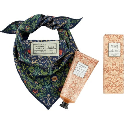 Cremă de Mâini Vegană, William Morris, Canine Companion, Set Cadou cu Bandană, 75ml
