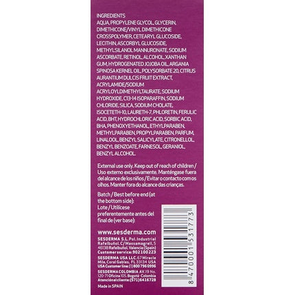 Ser anti-îmbătrânire Sesderma Ferulac, 30ml, maro, lipozomal