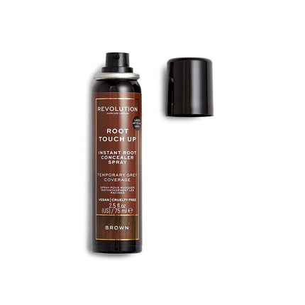 Spray colorare păr, Makeup Revolution, Root Touch Up, maro, 75 ml