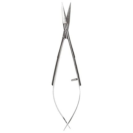 MNP Curved Cuticle Scissors, Mesauda Milano, foarfece pentru cuticule curbate, metal argintiu, 16.4 cm