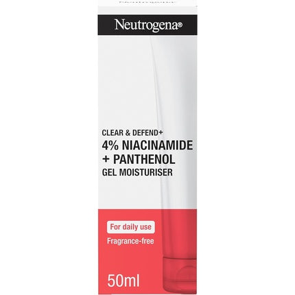 Gel hidratant Neutrogena Clear & Defend, niacinamidă, 70g