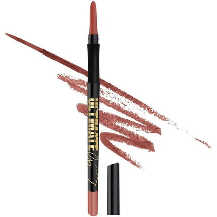 Creion de buze L.A. Girl Ultimate Auto Lipliner Nonstop Nude, culoare nude, corp negru cu text auriu