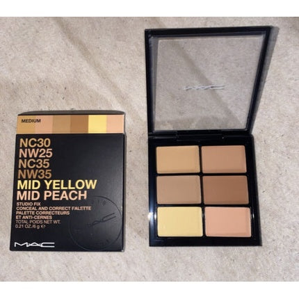 Mac Studio Fix Conceal & Correct Palette, Medium, 0.21 oz - Ambalaj Negru