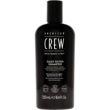 Șampon argintiu pentru bărbați American Crew Daily Silver, 250ml