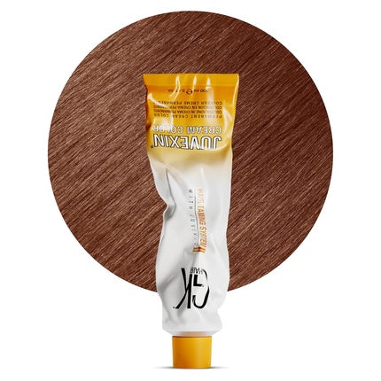 Cremă vopsea păr GK HAIR Global Keratin, 100ml, Culoare Blond Cupru 7.4