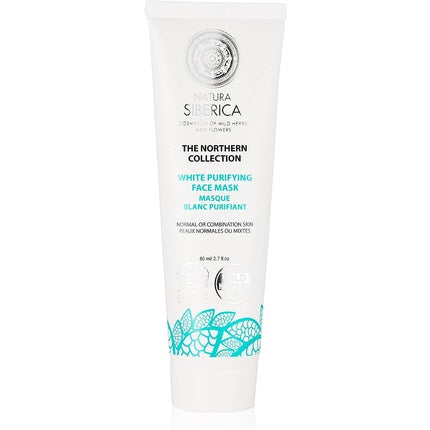Masca facială purificatoare, Natura Siberica, Northern White, 80ml
