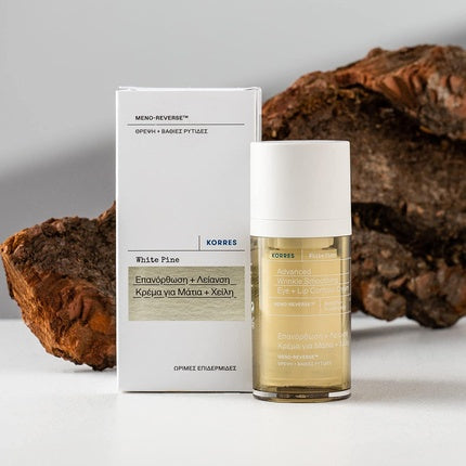 Cremă contur ochi și buze, Korres, White Pine, vegan 15 ml