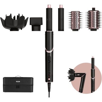 Set styling păr, Shark FlexStyle, 5 în 1, negru auriu