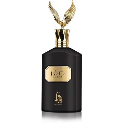 Perfum Saqar, 100ml, sticlă neagră, dop auriu