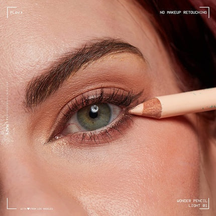 Creion dublu pentru sprancene, NYX, Highlighter, Light 01