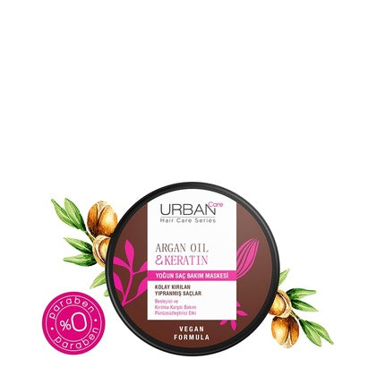 Masca de păr Urban Care, Argan Oil & Keratin, 230ml, maro