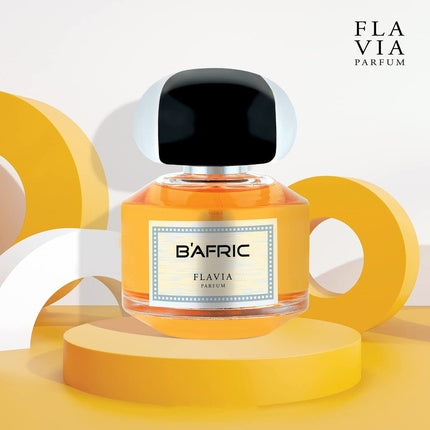 Parfum, Flavia, B'afric, sticlă negru-portocaliu