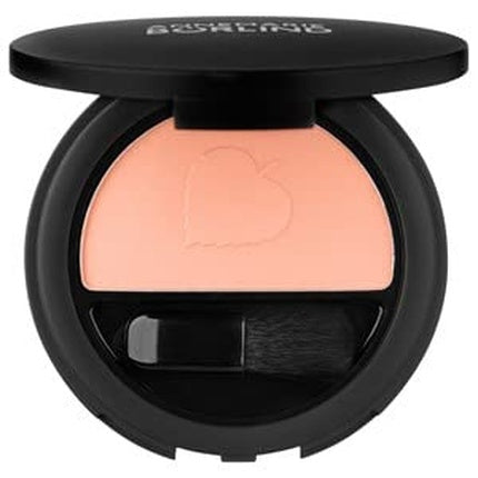 Ruj pudră blush Annemarie Börlind Coral Glow, culoare coral, ambalaj negru
