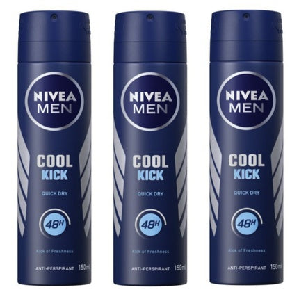 Deodorant Nivea Men Cool Kick Spray, Albastru, 150ml