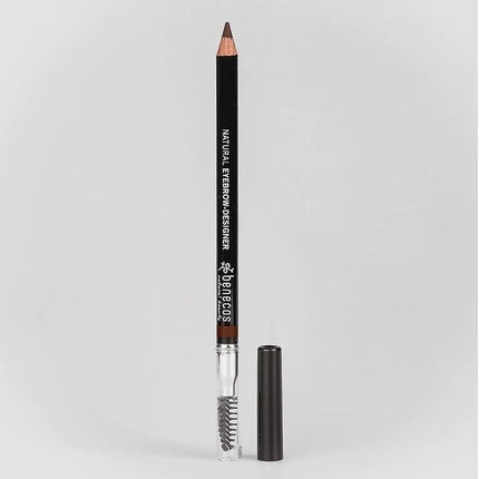 Creion pentru sprâncene, Benecos, Gentle Brown, cu perie