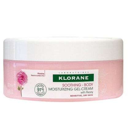 Cremă gel corp, Klorane, calmantă, roz