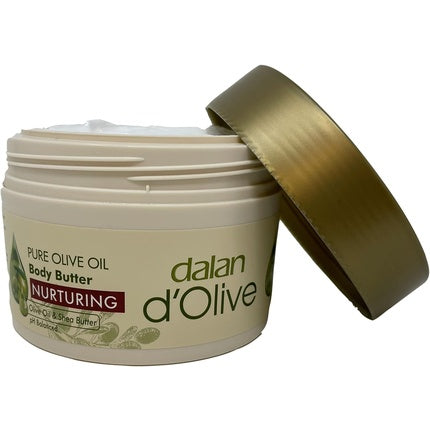 Butterm corporal Dalan D'Olive, 250ml, cutie albă cu capac auriu