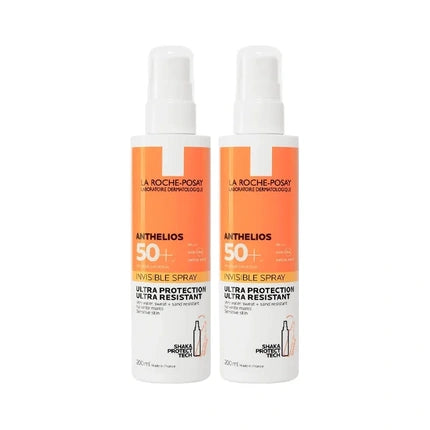 Bomba de corp La Roche-Posay Anthelios Invisible Spray SPF 50+, 2x200ml
