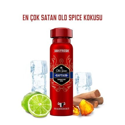 Deodorant Spray, Old Spice, Captain, roșu