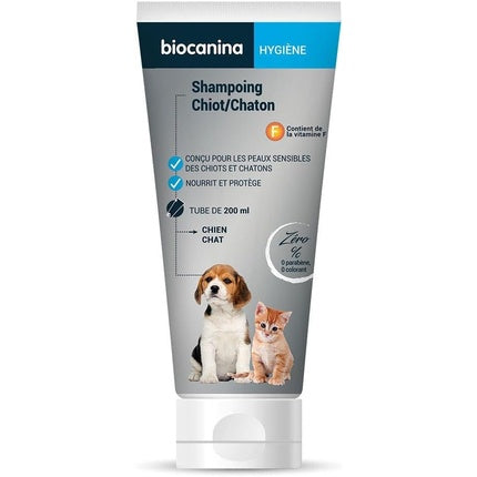 Șampon Biocanina pentru Căței și Pisici, 200ml, cu Vitamina E, pentru pielea sensibilă
