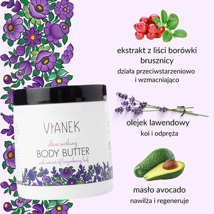 Unt de corp, Vianek, intensiv, alb, 270g
