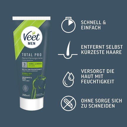 Crema Depilatoare pentru Barbati, Veet, Gel, 200ml