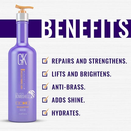 Șampon, Gk Hair, Global Keratin, Silver Bombshell, 710ml