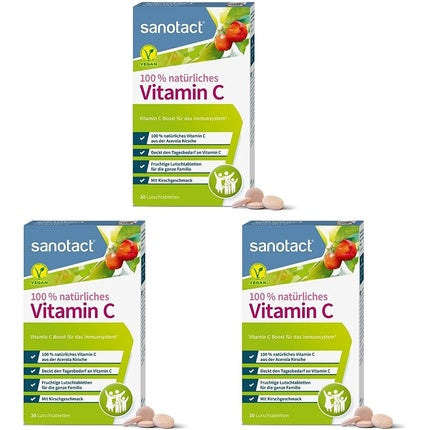Lozenges Sanotact Vitamin C Acerola, 30 buc