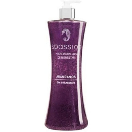 Gel de duș Spassion, Arándanos, 800ml, Ambalaj cu pompă, Culoare violet