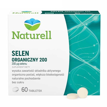 Naturell Organic Selenium 200 - 60 Tablete pentru Sănătate pe Termen Lung