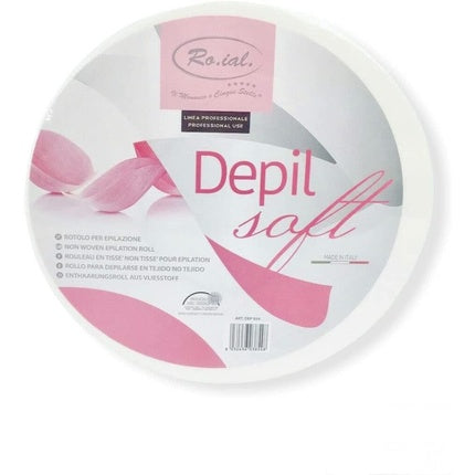 Roxial Depil Soft, Bandă de ceară depilatorie pe role, material nețesut, culoare alb-roz