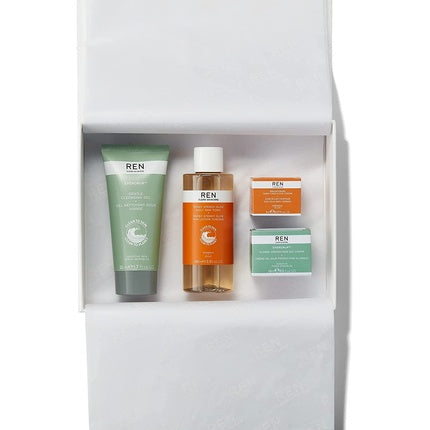 Set ingrijire faciala, REN, editie limitata, 170ml