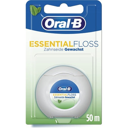 Zahnseide Oral-B Essentialfloss Mint Waxed, Alb-Verde, 50m